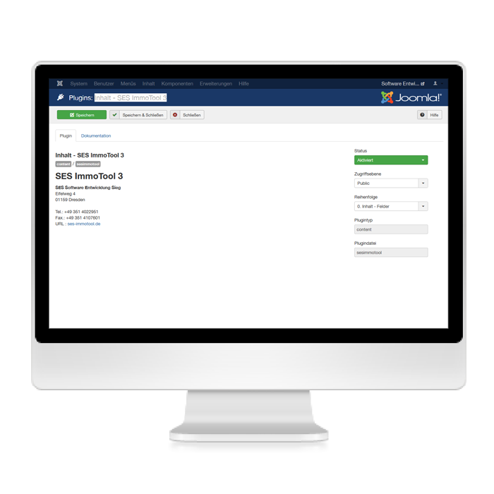 Plugin Inhalt - SES ImmoTool 3